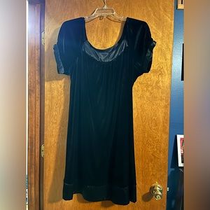 Black Velvet Cocktail Dress